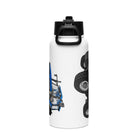 The Tractor Mugs Store New Holland TM 150 Super Steer | Stainless steel water bottle with a straw lid Quality Farmers Merch