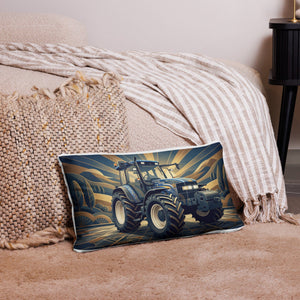 The Tractor Mugs Store New Holland TM 155  | Art Deco Pillow Case Quality Farmers Merch