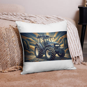 The Tractor Mugs Store New Holland TM 155  | Art Deco Pillow Case Quality Farmers Merch