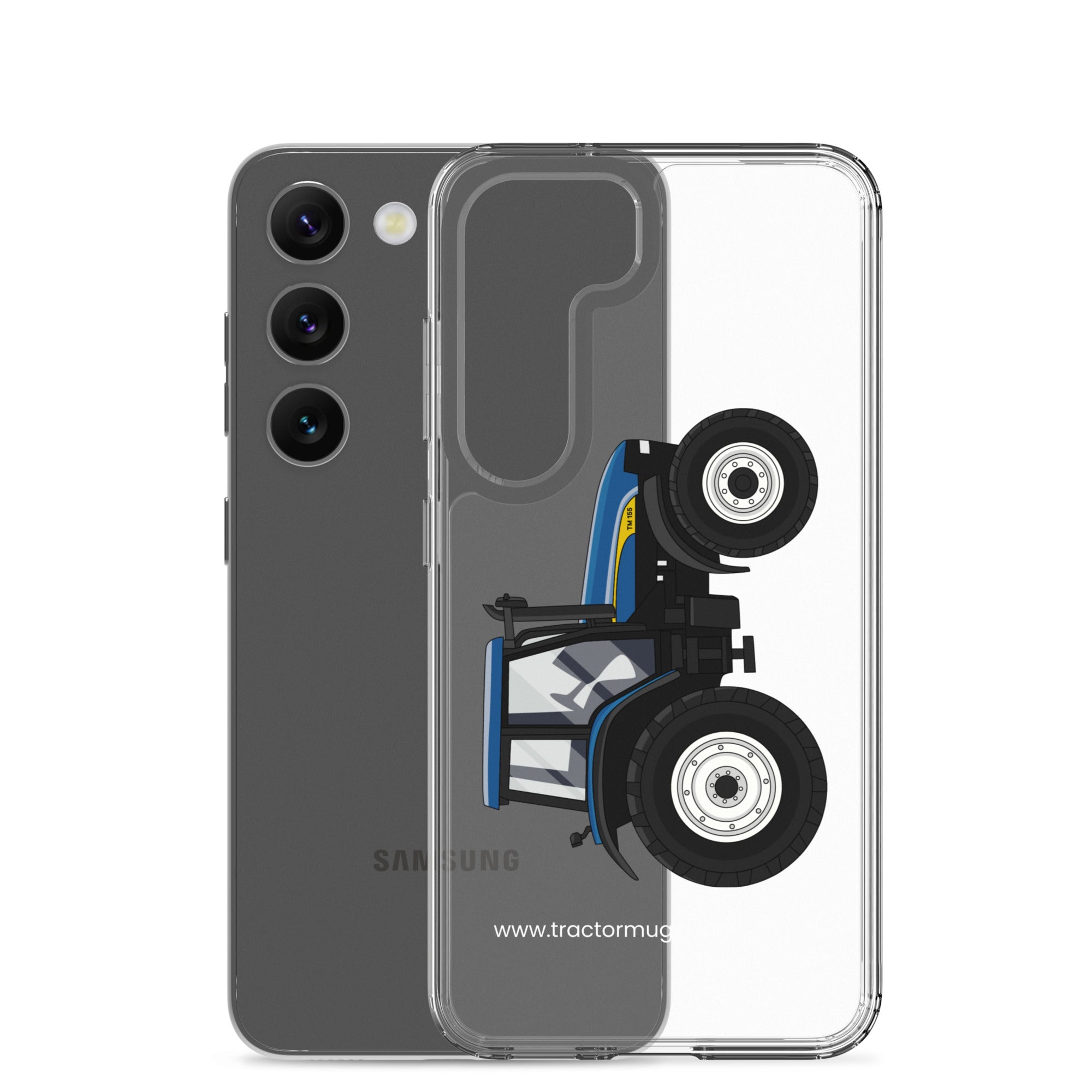 The Tractor Mugs Store New Holland TM 155 | Clear Case for Samsung® Quality Farmers Merch