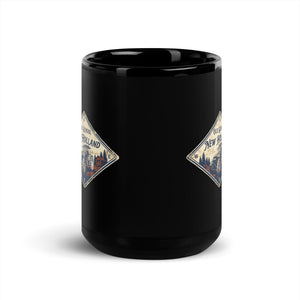 The Tractor Mugs Store New Holland TM 155 OLD SCHOOL NEW HOLLAND Heritage | Black Mug Quality Farmers Merch