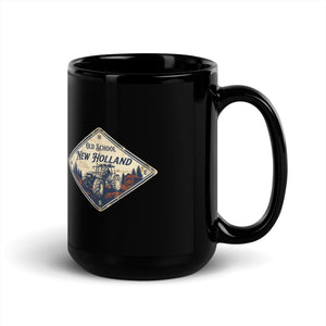 The Tractor Mugs Store New Holland TM 155 OLD SCHOOL NEW HOLLAND Heritage | Black Mug Quality Farmers Merch