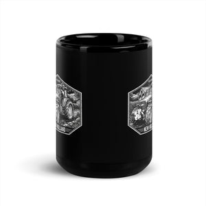 The Tractor Mugs Store New Holland TM 155 OLD SCHOOL NEW HOLLAND Moose | Black Mug Quality Farmers Merch