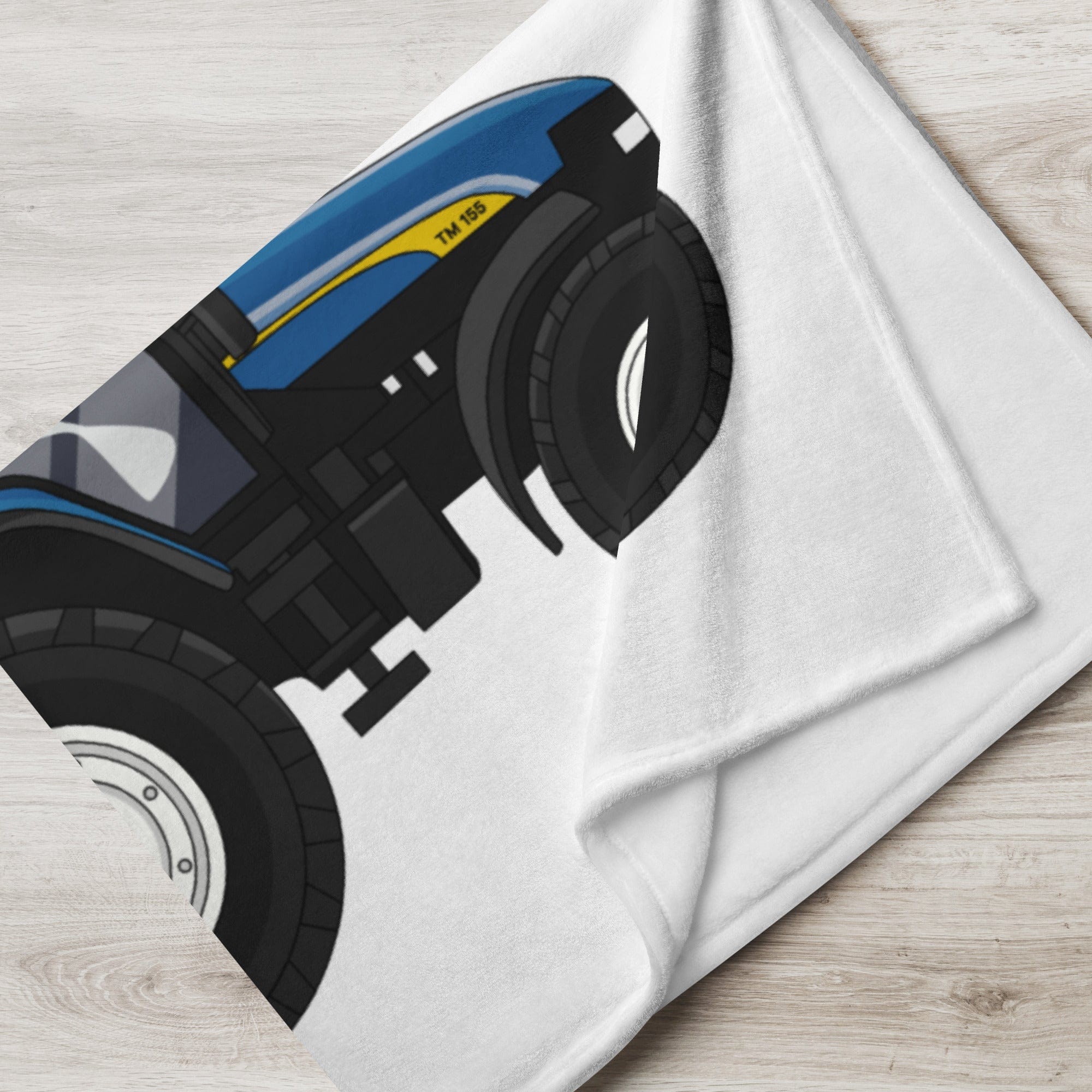 The Tractor Mugs Store New Holland TM 155 | Throw Blanket Quality Farmers Merch