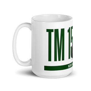 The Tractor Mugs Store New Holland TM 155 | White Glossy Mug Quality Farmers Merch