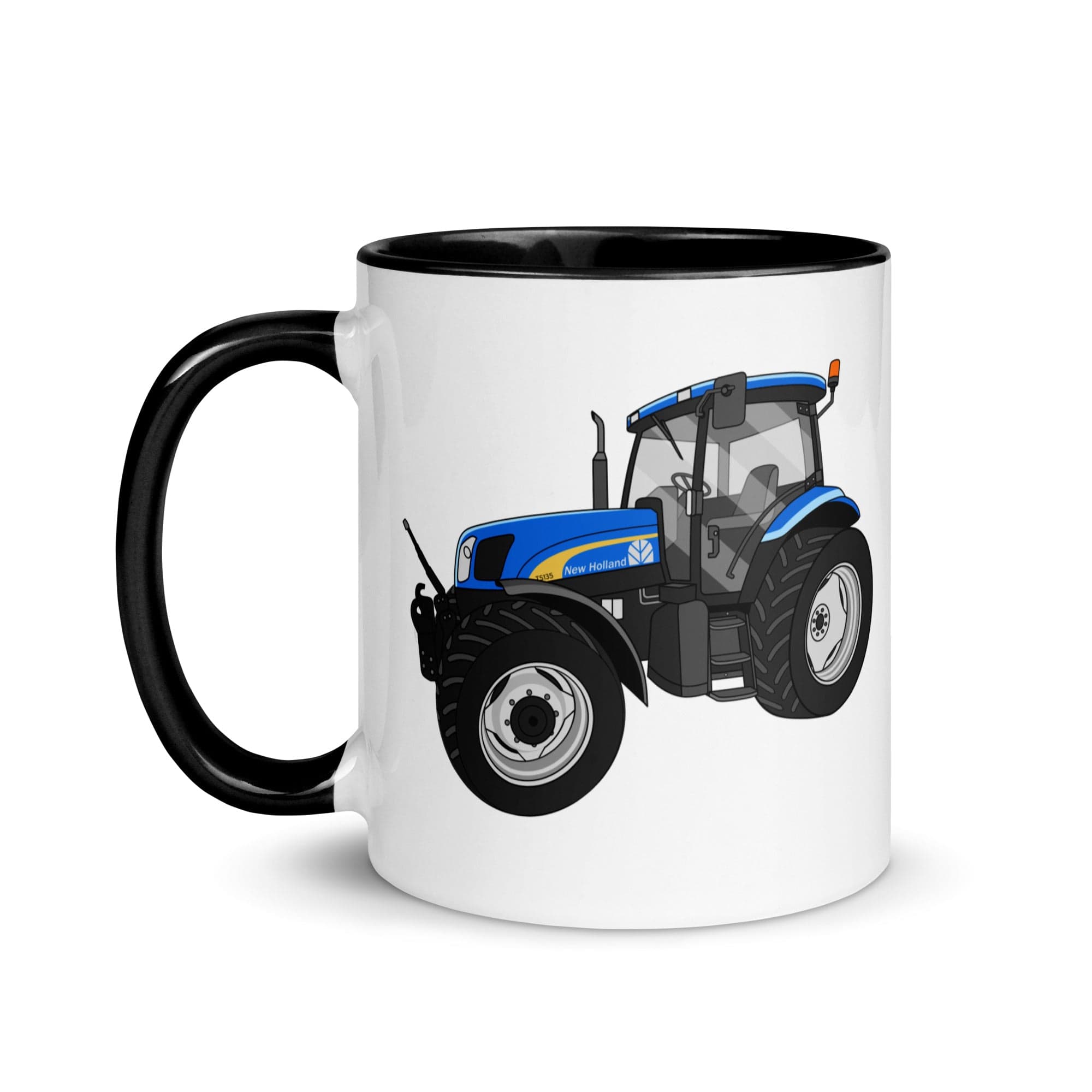 The Tractor Mugs Store New Holland TS 135a | Mug with Color Inside Quality Farmers Merch