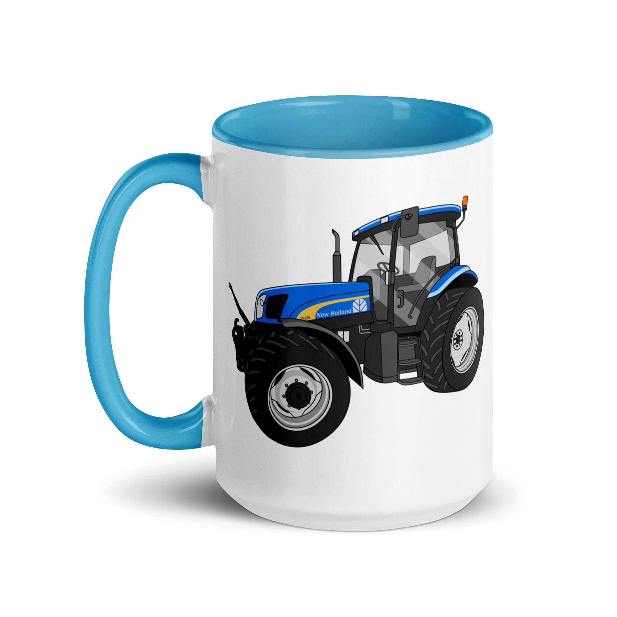 The Tractor Mugs Store New Holland TS 135a | Mug with Color Inside Quality Farmers Merch