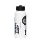 The Tractor Mugs Store New Holland TS 135a | Stainless steel water bottle with a straw lid Quality Farmers Merch