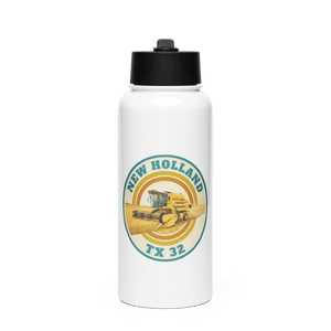 The Tractor Mugs Store New Holland TX 32 | Stainless Steel Water Bottle Quality Farmers Merch