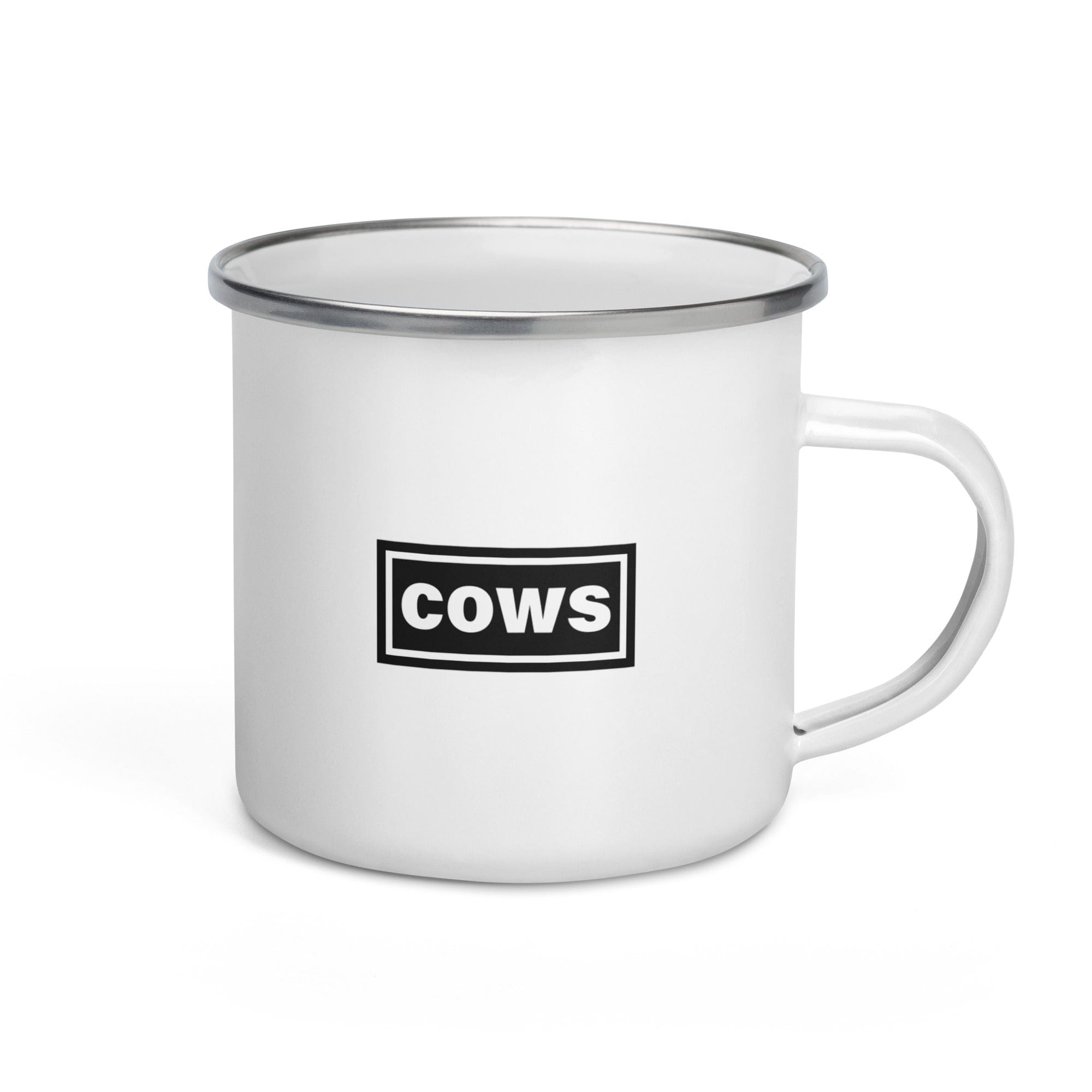 The Tractor Mugs Store Oasis Style Cows | Enamel Mug Quality Farmers Merch