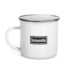 The Tractor Mugs Store Oasis Style Farmerette | Enamel Mug Quality Farmers Merch