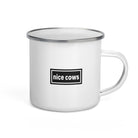 The Tractor Mugs Store Oasis Style Nice Cows | Enamel Mug Quality Farmers Merch