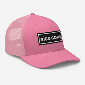 The Tractor Mugs Store Oasis Style Retro Nice Cows | Trucker Cap Quality Farmers Merch