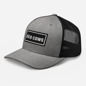 The Tractor Mugs Store Oasis Style Retro Nice Cows | Trucker Cap Quality Farmers Merch