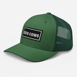 The Tractor Mugs Store Oasis Style Retro Nice Cows | Trucker Cap Quality Farmers Merch