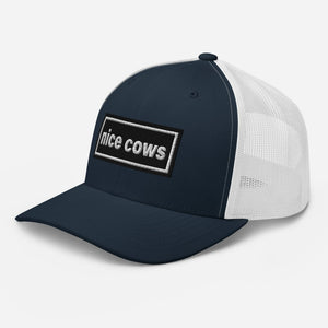 The Tractor Mugs Store Oasis Style Retro Nice Cows | Trucker Cap Quality Farmers Merch