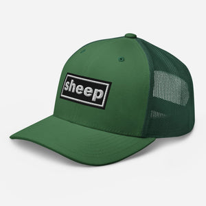 The Tractor Mugs Store Oasis Style Retro Sheep | Trucker Cap Quality Farmers Merch