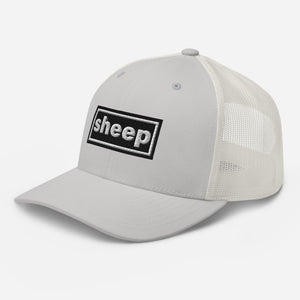 The Tractor Mugs Store Oasis Style Retro Sheep | Trucker Cap Quality Farmers Merch