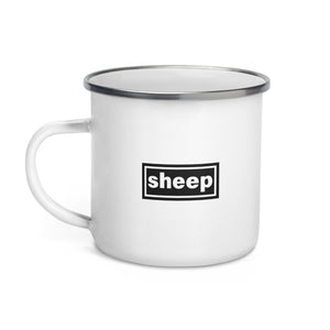 The Tractor Mugs Store Oasis Style Sheep | Enamel Mug Quality Farmers Merch