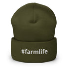 The Tractor Mugs Store Olive #farmlife | Cuffed Beanie Quality Farmers Merch