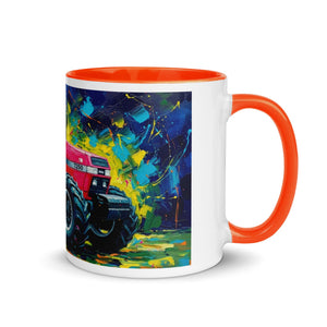 The Tractor Mugs Store Orange / 11 oz Case 7250 Splash Art | Mug with Color Inside Quality Farmers Merch