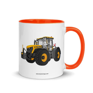 The Tractor Mugs Store Orange / 11 oz JCB Fastrac 4220 Icon | Mug with Color Inside Quality Farmers Merch