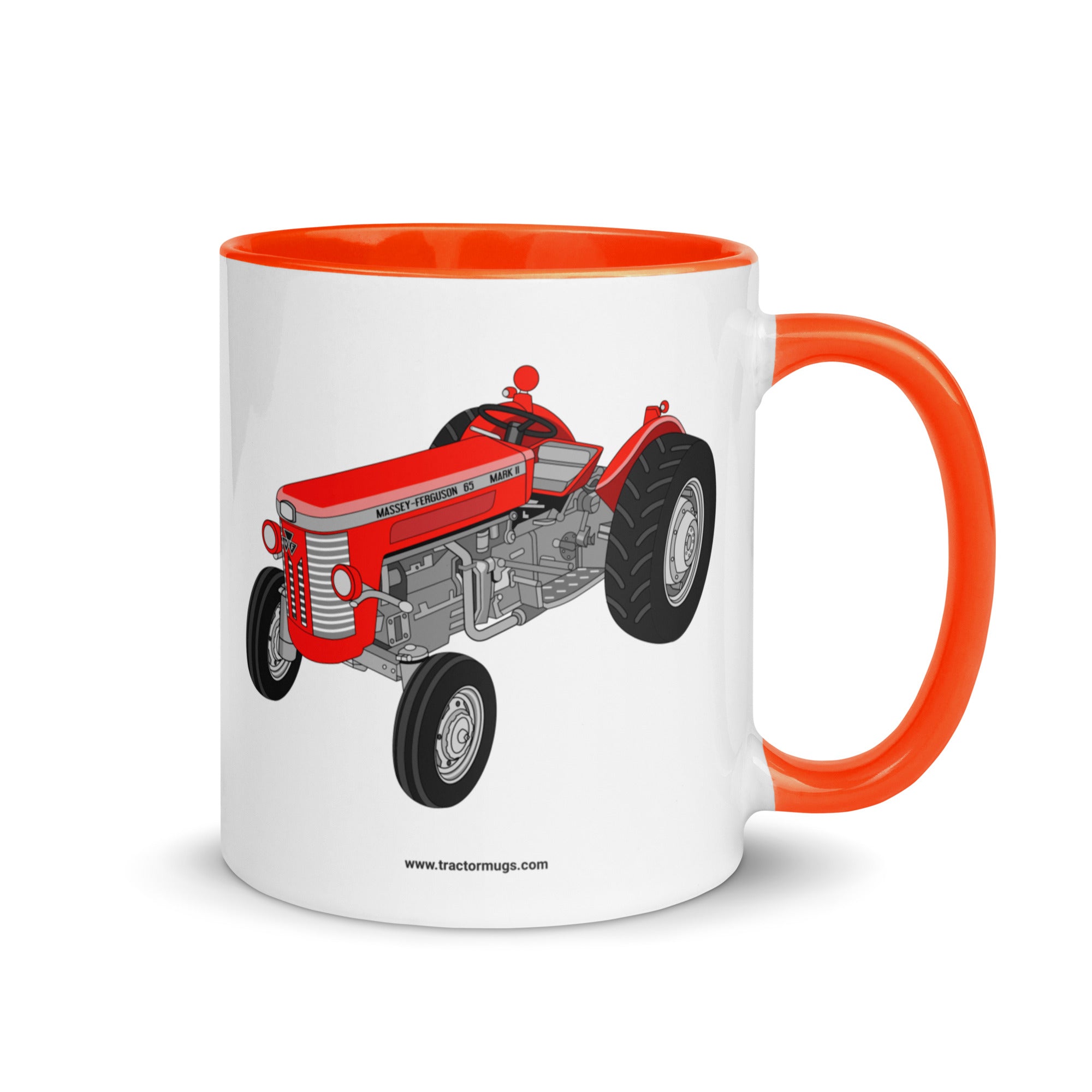 The Tractor Mugs Store Orange / 11 oz Massey-Ferguson 65 Mark II | Mug with Color Inside Quality Farmers Merch
