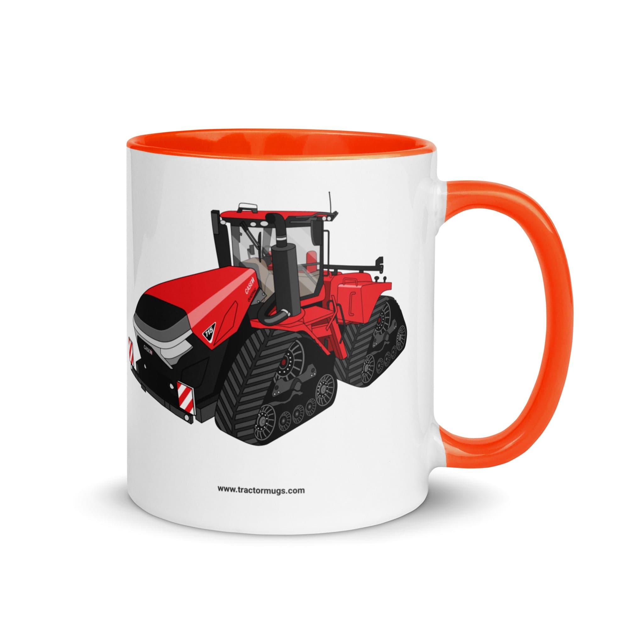 The Tractor Mugs Store Orange Case IH Quadtrac 715 | Mug with Color Inside Quality Farmers Merch