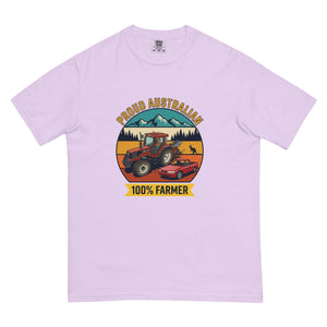The Tractor Mugs Store Orchid FIATAGRI F140 PROUD AUSTRALIAN 100% FARMER Outdoor | Unisex Premium T-shirt Quality Farmers Merch