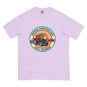 The Tractor Mugs Store Orchid FIATAGRI F140 PROUD AUSTRALIAN 100% FARMER Retro | Unisex Premium T-shirt Quality Farmers Merch
