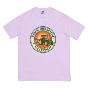The Tractor Mugs Store Orchid John Deere 3350 4WD PROUD AUSTRALIAN 100% FARMER Retro | Unisex Premium T-shirt Quality Farmers Merch