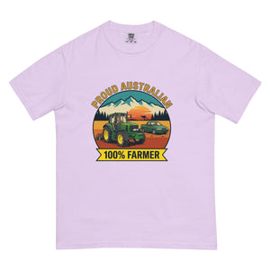 The Tractor Mugs Store Orchid John Deere 6930 PROUD AUSTRALIAN 100% FARMER Outdoor | Unisex Premium T-shirt Quality Farmers Merch