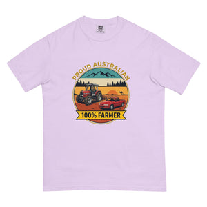 The Tractor Mugs Store Orchid Massey Ferguson 3075 PROUD AUSTRALIAN 100% FARMER Outdoor | Unisex Premium T-shirt Quality Farmers Merch