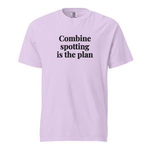 The Tractor Mugs Store Orchid / S Combine Spotting Is the Plan | Unisex Premium T-shirt Quality Farmers Merch