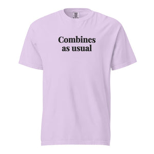 The Tractor Mugs Store Orchid / S Combines as Usual | Unisex Premium T-shirt Quality Farmers Merch