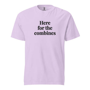 The Tractor Mugs Store Orchid / S Here for the Combines | Unisex Premium T-shirt Quality Farmers Merch