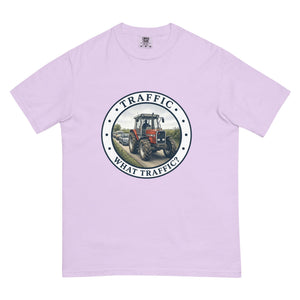 The Tractor Mugs Store Orchid / S Massey Ferguson 3075 TRAFFIC WHAT TRAFFIC? Engraving | Unisex Premium T-shirt Quality Farmers Merch