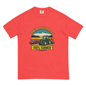 The Tractor Mugs Store Paprika John Deere 7810 PROUD AUSTRALIAN 100% FARMER Outdoor | Unisex Premium T-shirt Quality Farmers Merch