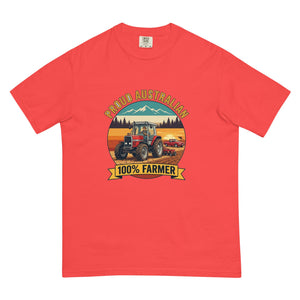 The Tractor Mugs Store Paprika Massey Ferguson 3075 PROUD AUSTRALIAN 100% FARMER Outdoor | Unisex Premium T-shirt Quality Farmers Merch