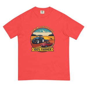 The Tractor Mugs Store Paprika New Holland TM 155 PROUD AUSTRALIAN 100% FARMER Outdoor | Unisex Premium T-shirt Quality Farmers Merch