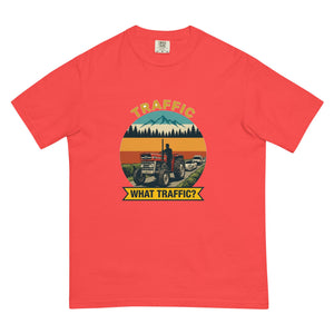 The Tractor Mugs Store Paprika / S Massey Ferguson 135 TRAFFIC WHAT TRAFFIC? Outdoor | Unisex Premium T-shirt Quality Farmers Merch