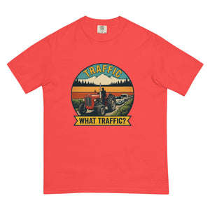 The Tractor Mugs Store Paprika / S Massey Ferguson 35X TRAFFIC WHAT TRAFFIC? Outdoor | Unisex Premium T-shirt Quality Farmers Merch