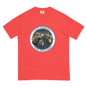 The Tractor Mugs Store Paprika / S New Holland TM 155 OLD SCHOOL NEW HOLLAND Engraving | Unisex Premium T-shirt Quality Farmers Merch