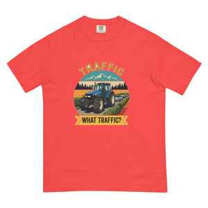 The Tractor Mugs Store Paprika / S New Holland TM 155 TRAFFIC WHAT TRAFFIC? Outdoor | Unisex Premium T-shirt Quality Farmers Merch