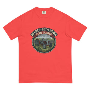 The Tractor Mugs Store Paprika / S Retired Not Expired — Farm Tractor | Unisex Premium T-shirt Quality Farmers Merch