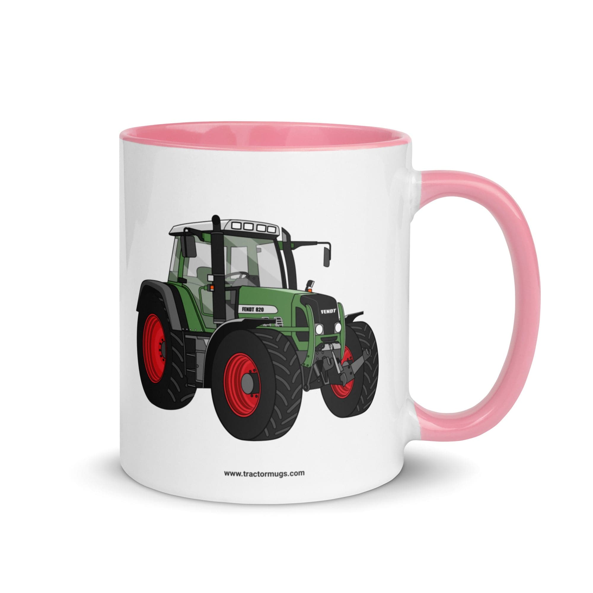 The Tractor Mugs Store Pink / 11 oz Fendt 820 VArio TMS | Mug with Color Inside Quality Farmers Merch