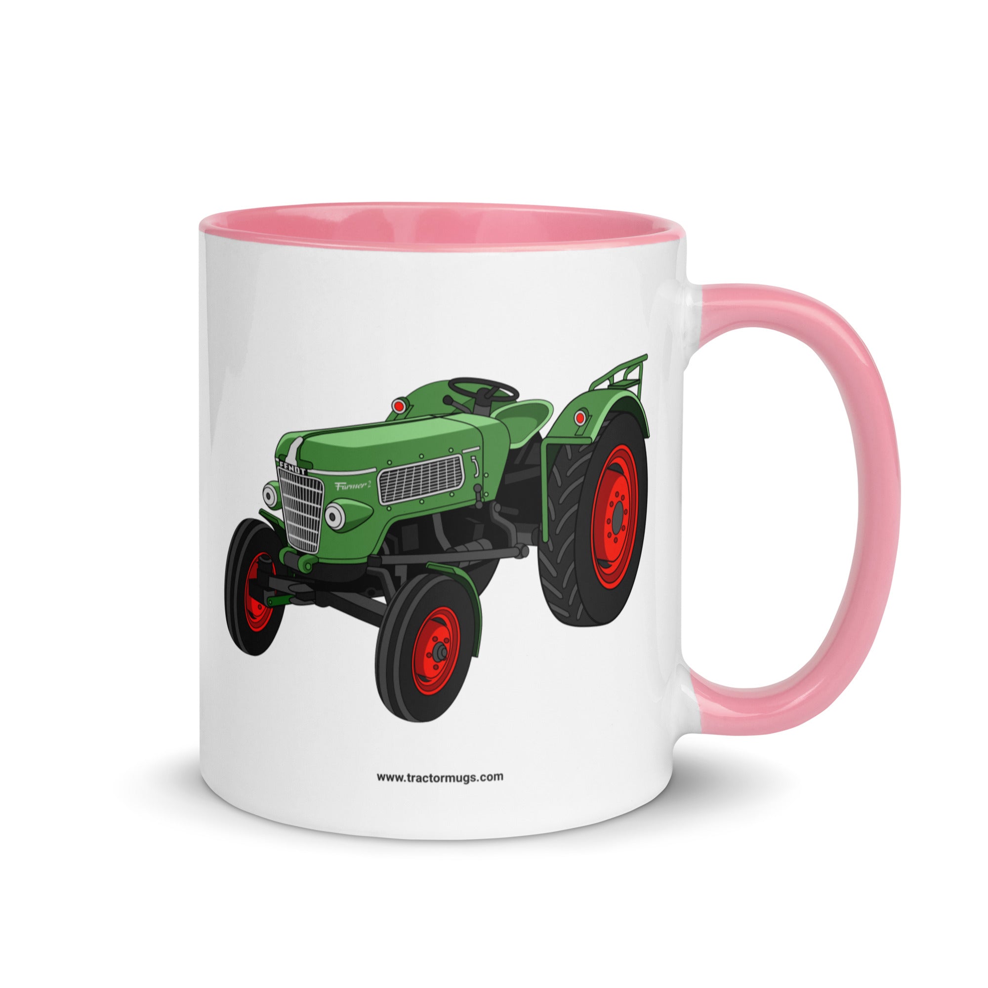 The Tractor Mugs Store Pink / 11 oz Fendt Farmer 2 (1960) | Mug with Color Inside Quality Farmers Merch
