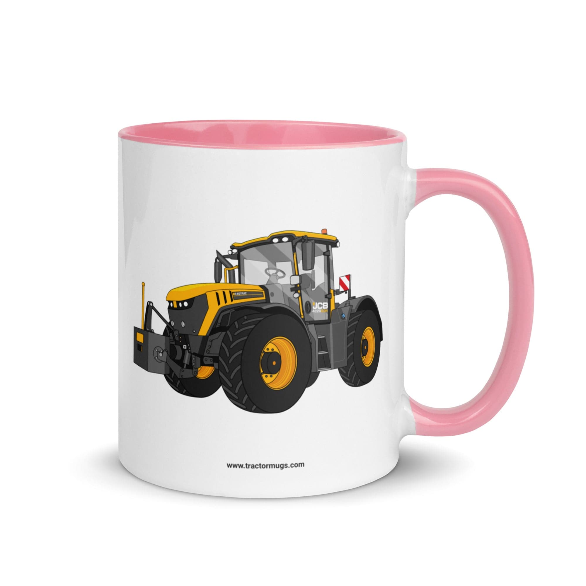 The Tractor Mugs Store Pink / 11 oz JCB Fastrac 4220 Icon | Mug with Color Inside Quality Farmers Merch