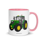 The Tractor Mugs Store Pink / 11 oz John Deere 6155 M | Mug with Color Inside Quality Farmers Merch