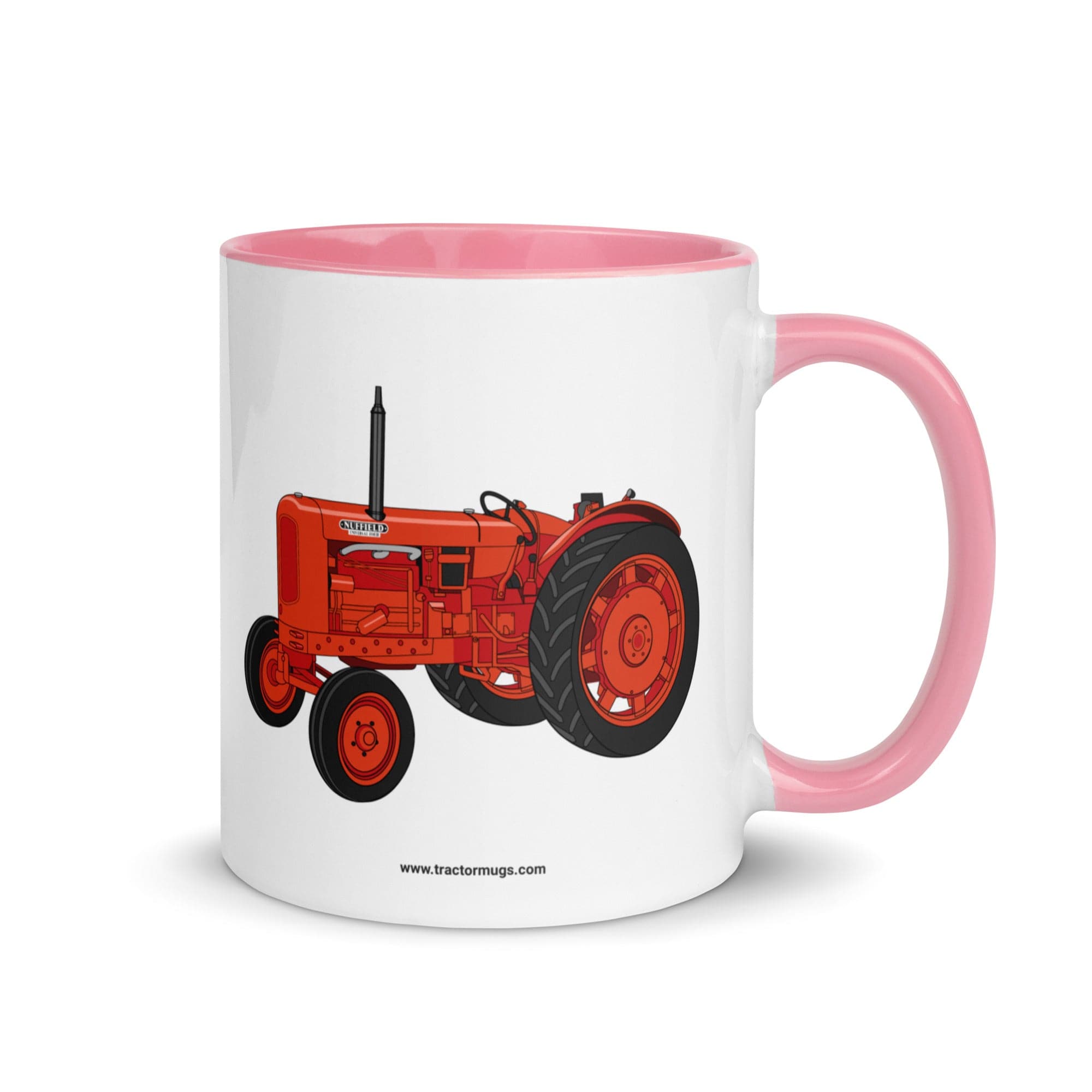 The Tractor Mugs Store Pink / 11 oz Nuffield Universal 4 | Mug with Color Inside Quality Farmers Merch